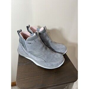 LL Bean Women's Snow Sneakers TEK 2.5 Ankle Boot Gray Pink Size 8.5